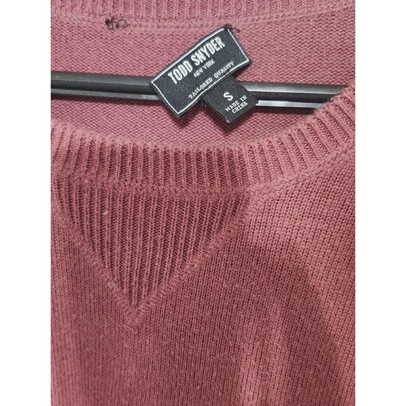Todd‎ Snyder Cashmere Crewneck Sweater Small Maroon Red - Picture 8 of 9